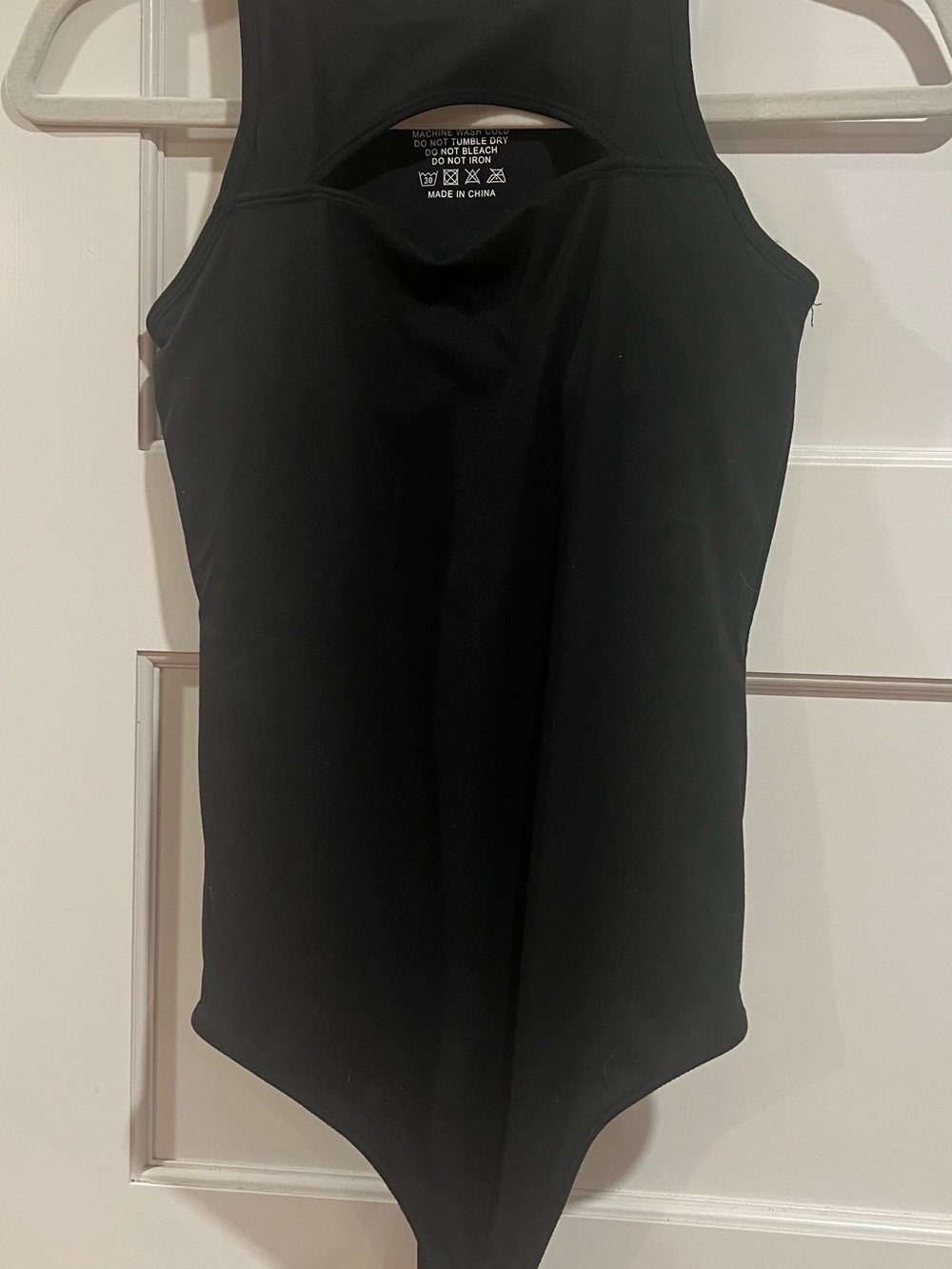 Klassy Network Black Sleeveless Cutout Bodysuit - Picture 1 of 4
